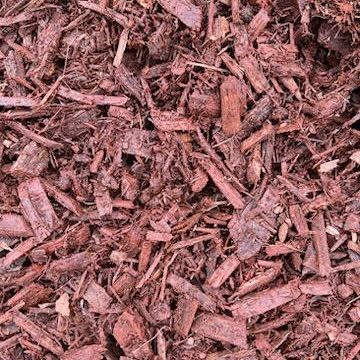 Painted Red Mulch